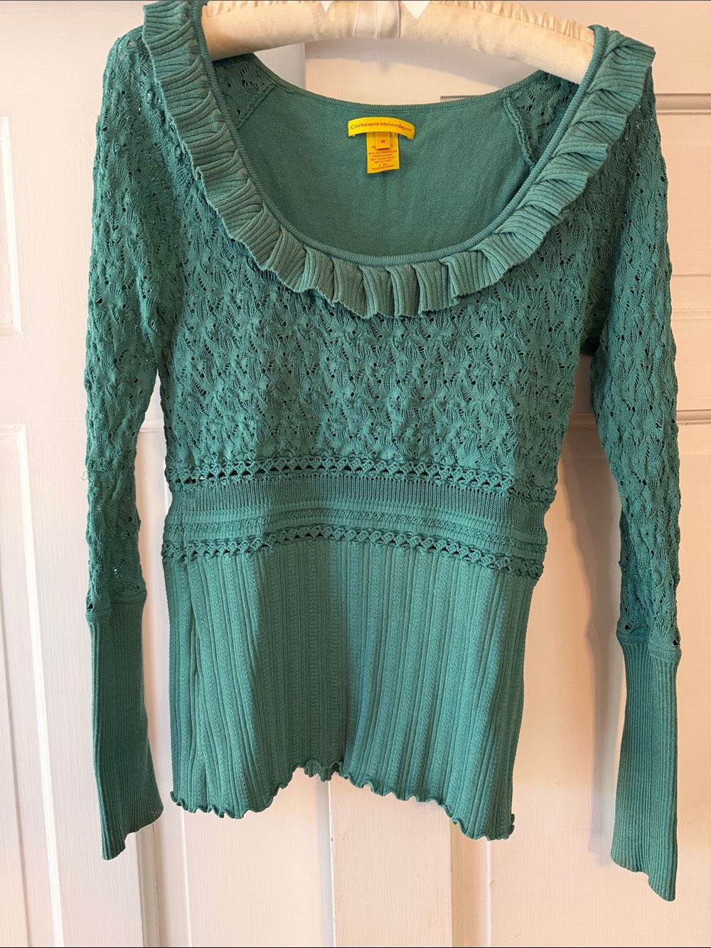Catherine Malandrino Seafoam Green Knit Top